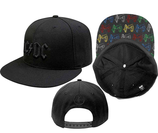AC/DC - Snapback-Cannon Pop Art - Black OSFA Baseball Cap – burning ...