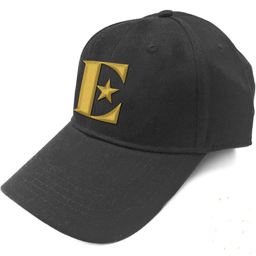 Elton John - Gold E Logo - Black OSFA Baseball Cap