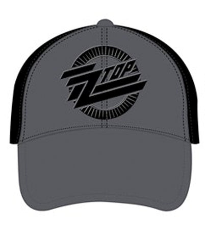 ZZ Top - Circle Logo - Black and Grey Baseball Cap