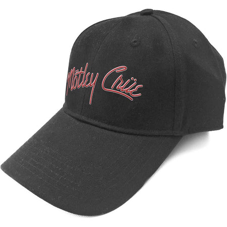 Motley Crue - Red Logo - Black OSFA Baseball Cap