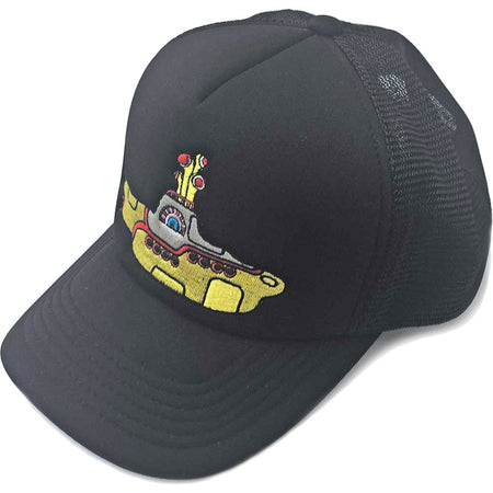 The Beatles - Yellow Submarine Logo - Black OSFA Mesh Back Baseball Cap