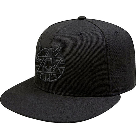 Disturbed - Icon and Symbol - Black OSFA Snapback Baseball Cap