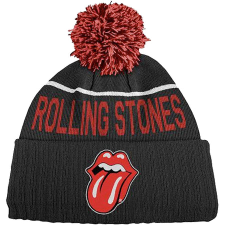 Rolling Stones-Classic Tongue - Bobble Ski Cap Beanie