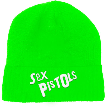 Sex Pistols - Logo - Flourescent Green Ski Cap Beanie