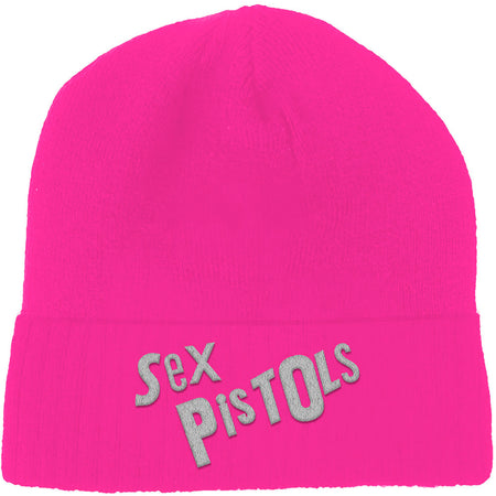Sex Pistols - Logo - Flourescent Pink Ski Cap Beanie