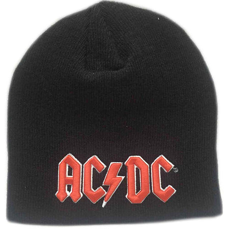 AC/DC - Red 3D Logo - Black Ski Cap Beanie