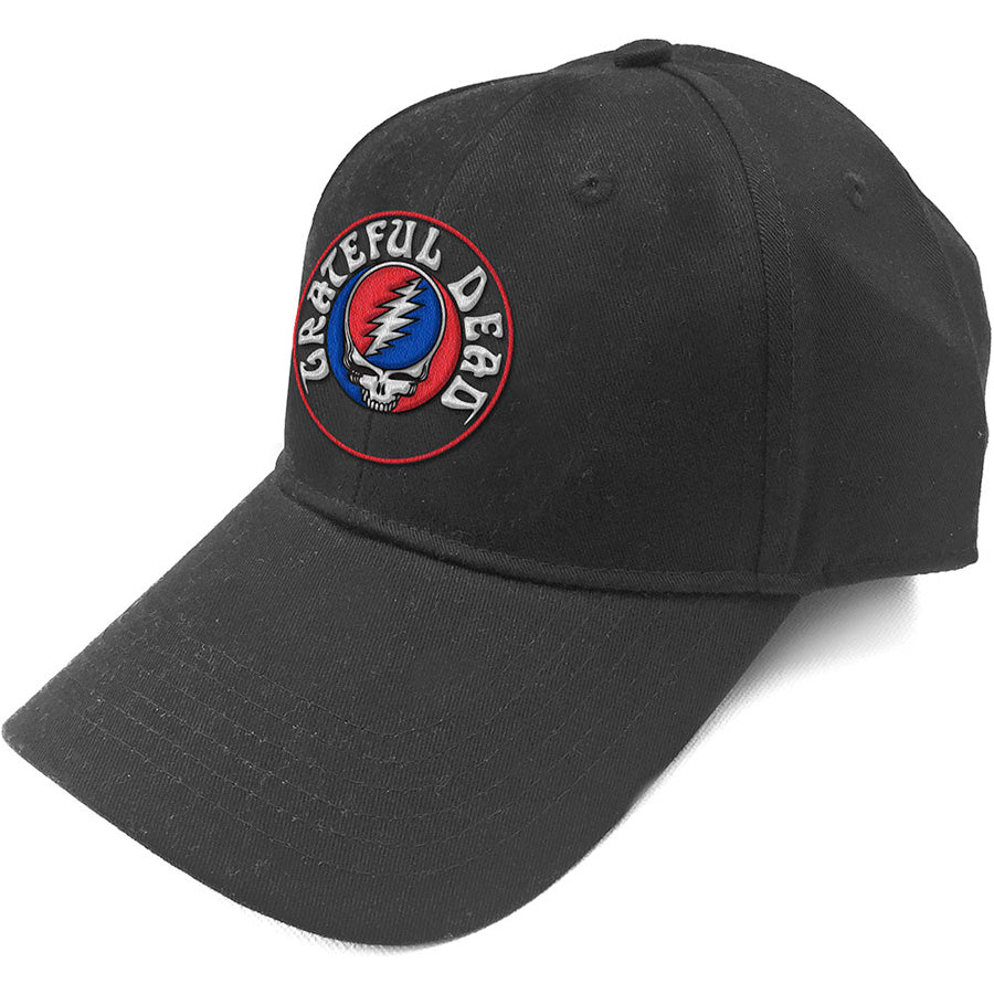 Grateful Dead - Steal Your Face Logo - Black OSFA Baseball Cap