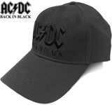 AC/DC - Back In Black - Black OSFA Baseball Cap