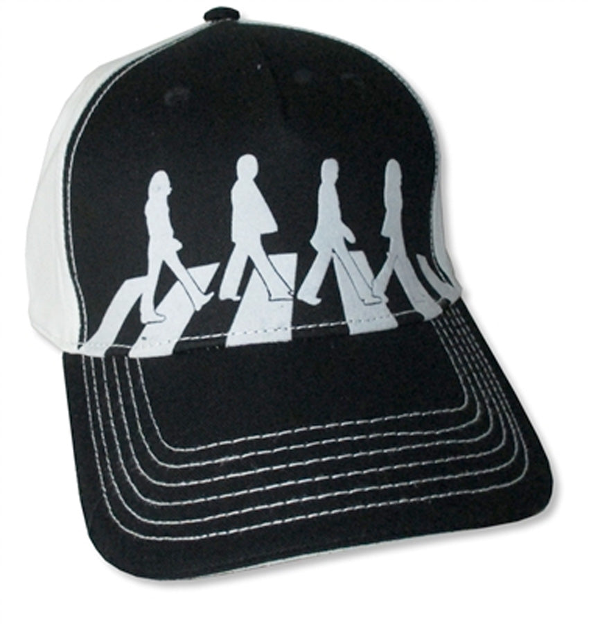 The Beatles-Abbey Road-B/W Logo - Black Baseball Cap