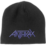 Anthrax - Purple Logo - Black Beanie Cap