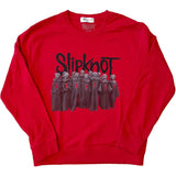 Slipknot - Choir with Backprint - Red Crew Sweatshirt