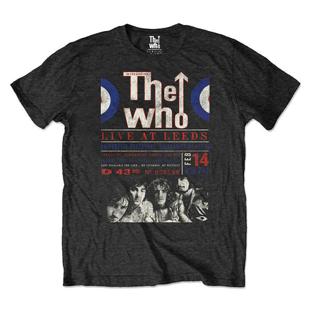 The Who - Eco-Tee-Live At Leeds 70- Black T-shirt