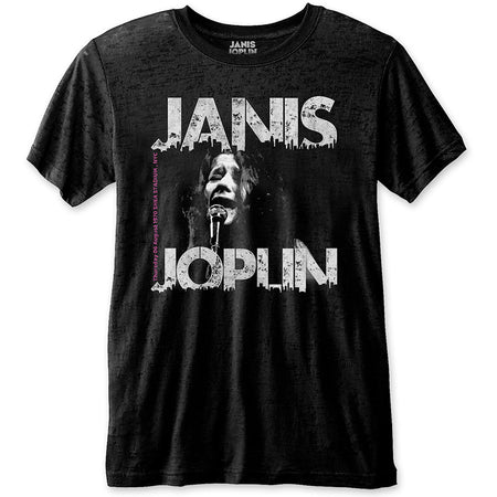 Janis Joplin - Eco-Tee-Shea 70 - Black T-shirt