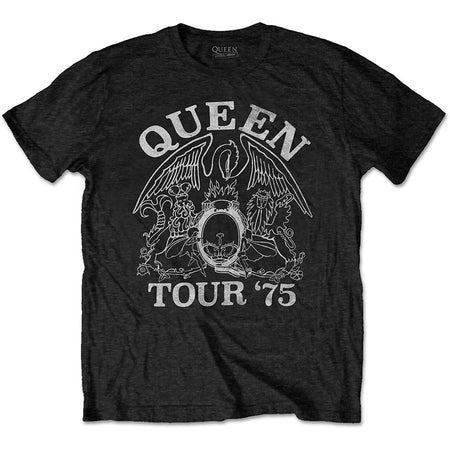 Queen - Eco-Tee-Tour 75 - Black T-shirt
