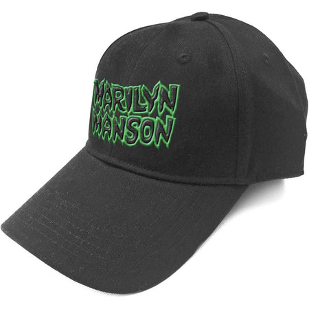 Marilyn Manson-Embroidered Logo-Black OSFA Baseball Cap
