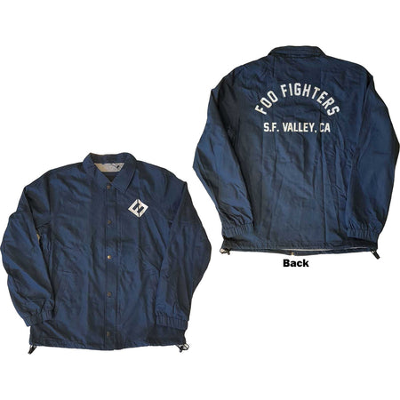 Foo Fighters Logo 2018 Tour- Navy Blue Zip Windbreaker Jacket