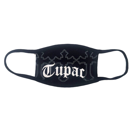 Tupac - Logo & Crosses  - Face Mask