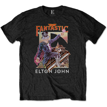 Elton John - Captain Fantastic - Black t-shirt