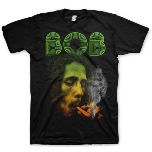 Bob Marley - Smoking Da Erb - Black T-shirt