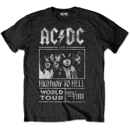 AC/DC - Highway To Hell World Tour 1979/1980 - Black T-shirt