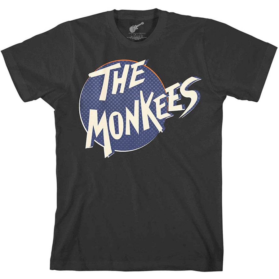 The Monkees - Retro Dot Logo - Black t-shirt