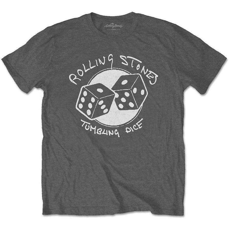 The Rolling Stones - Tumbling Dice - Charcoal Grey t-shirt