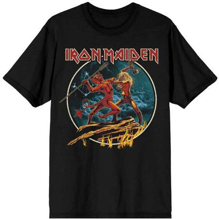 Iron Maiden - NOB-Run To The Hills Circular - Black T-shirt