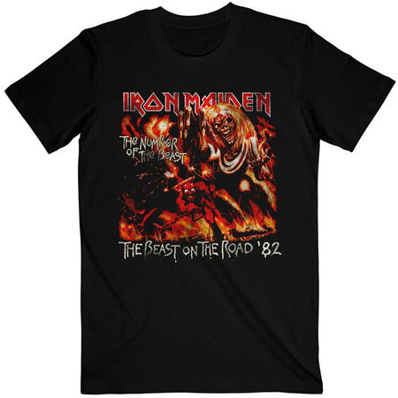 Iron Maiden - NOB-The Beast On The Road Vintage 82 - Black T-shirt