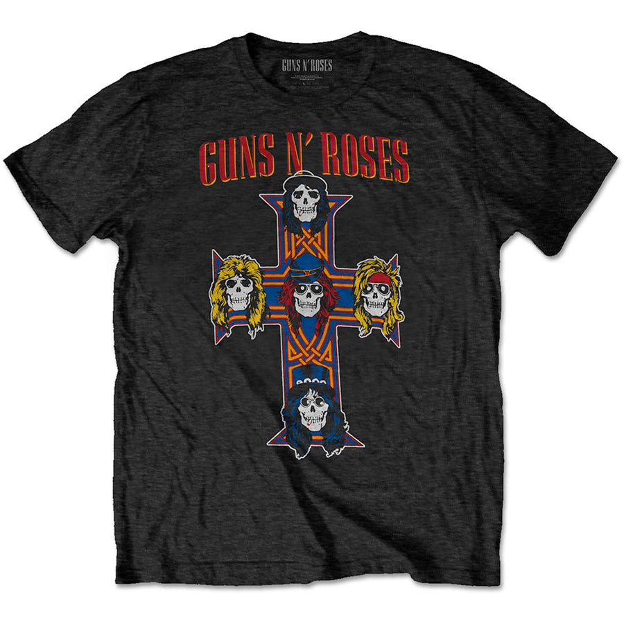 ly Støvet vokal Guns N Roses -Vintage Cross - Black t-shirt – burning airlines