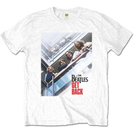 The Beatles - Get Back Poster - White T-shirt