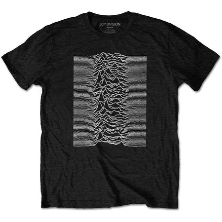 Joy Division - Unknown Pleasures with Backprint - Black T-shirt