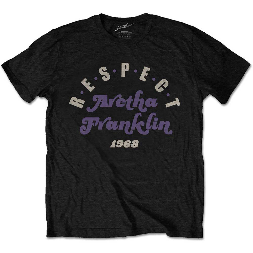 Aretha Franklin - Respect - Black  T-shirt