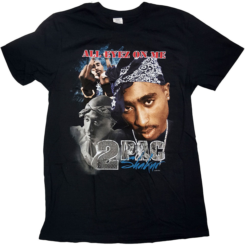 Tupac Shakur - 2pac-All Eyez Homage -  Black t-shirt