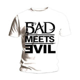 Eminem-Bad Meets Evil - Logo - White  t-shirt