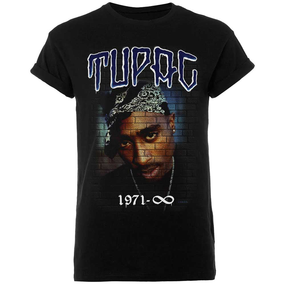 Tupac Shakur - 2pac-Mural 1971 -  Black t-shirt