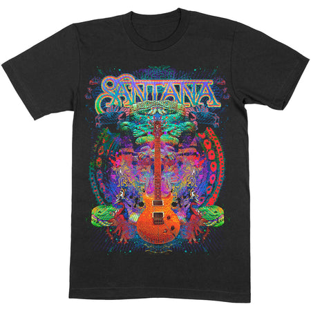 Santana  - Spiritual Soul - Black t-shirt