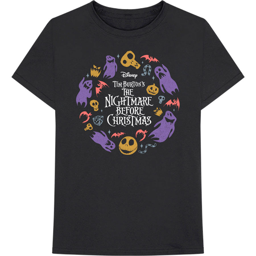 The Nightmare Before Christmas - Character Flight- Black t-shirt