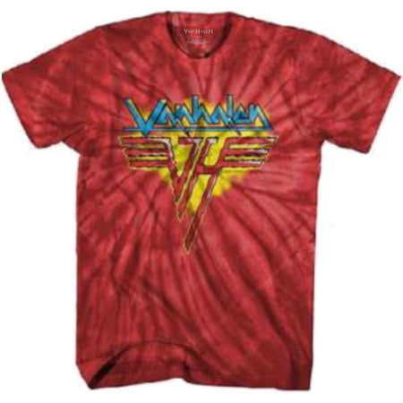 Van Halen - Jagged Logo - Dip Dye Red t-shirt