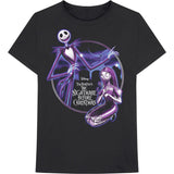 The Nightmare Before Christmas - Purple Graveyard - Black t-shirt