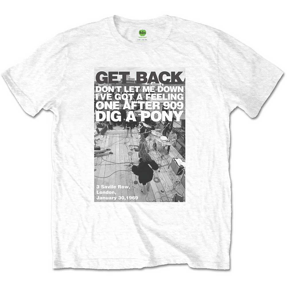 The Beatles - Rooftop Shot - White T-shirt