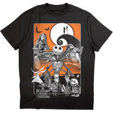 The Nightmare Before Christmas - Orange Moon - Black t-shirt