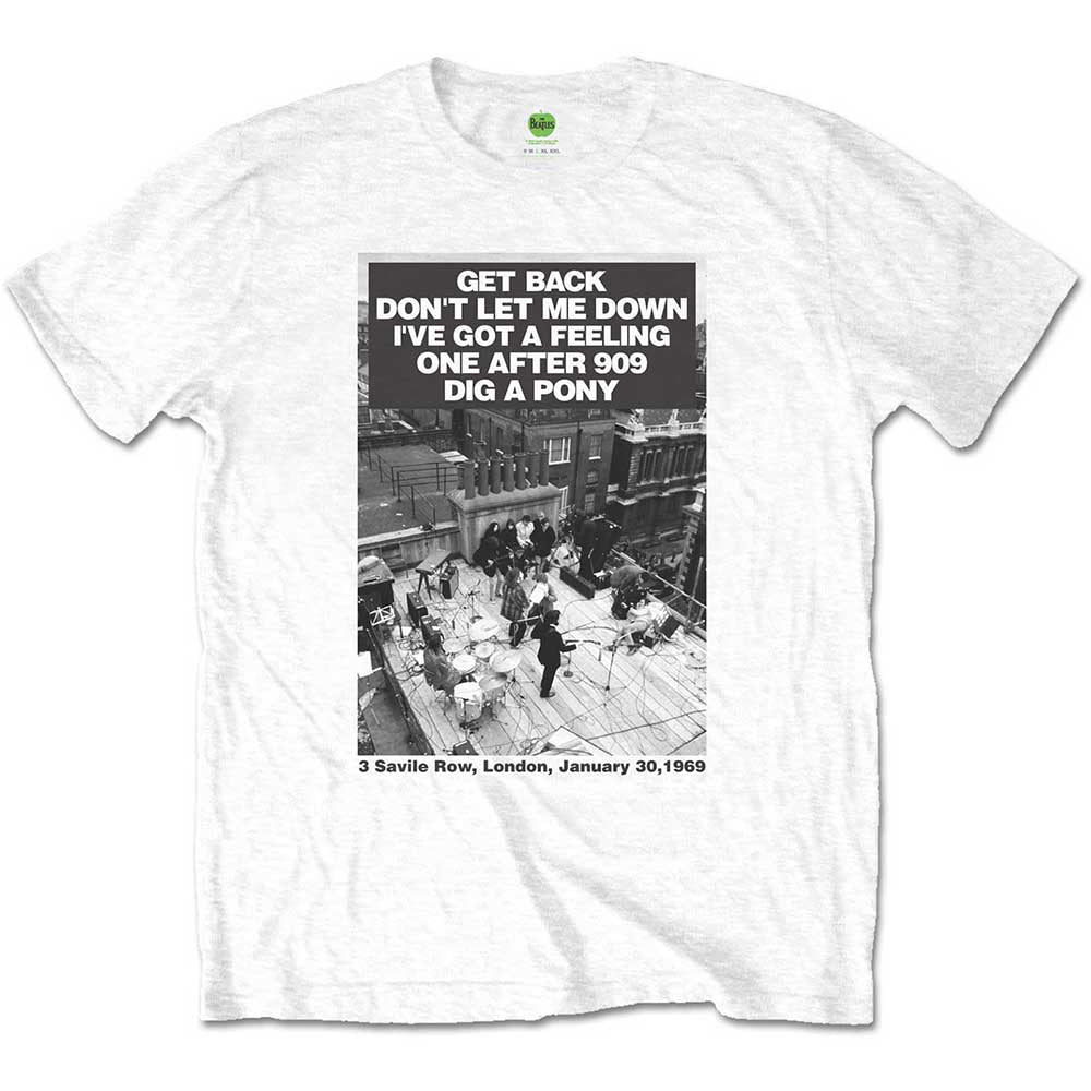 The Beatles - Rooftop Songs - White T-shirt