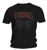 Pantera - Watermarked Skulls - Black t-shirt