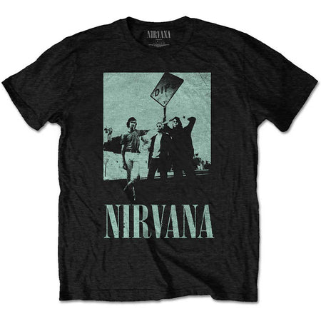Nirvana - Kurt Cobain - Dips - Black t-shirt