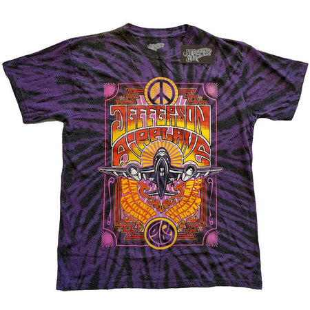 Jefferson Airplane - Live In San Francisco - Purple Dip Dye t-shirt