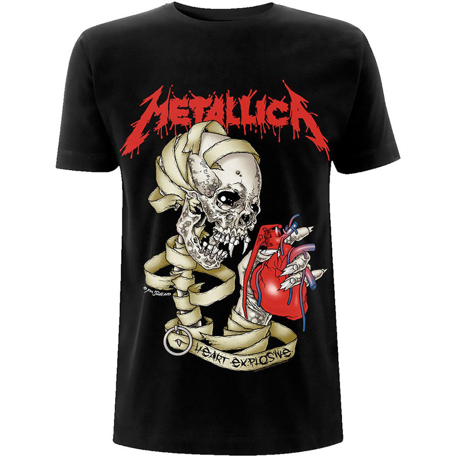 Metallica - Heart Explosive - Black t-shirt