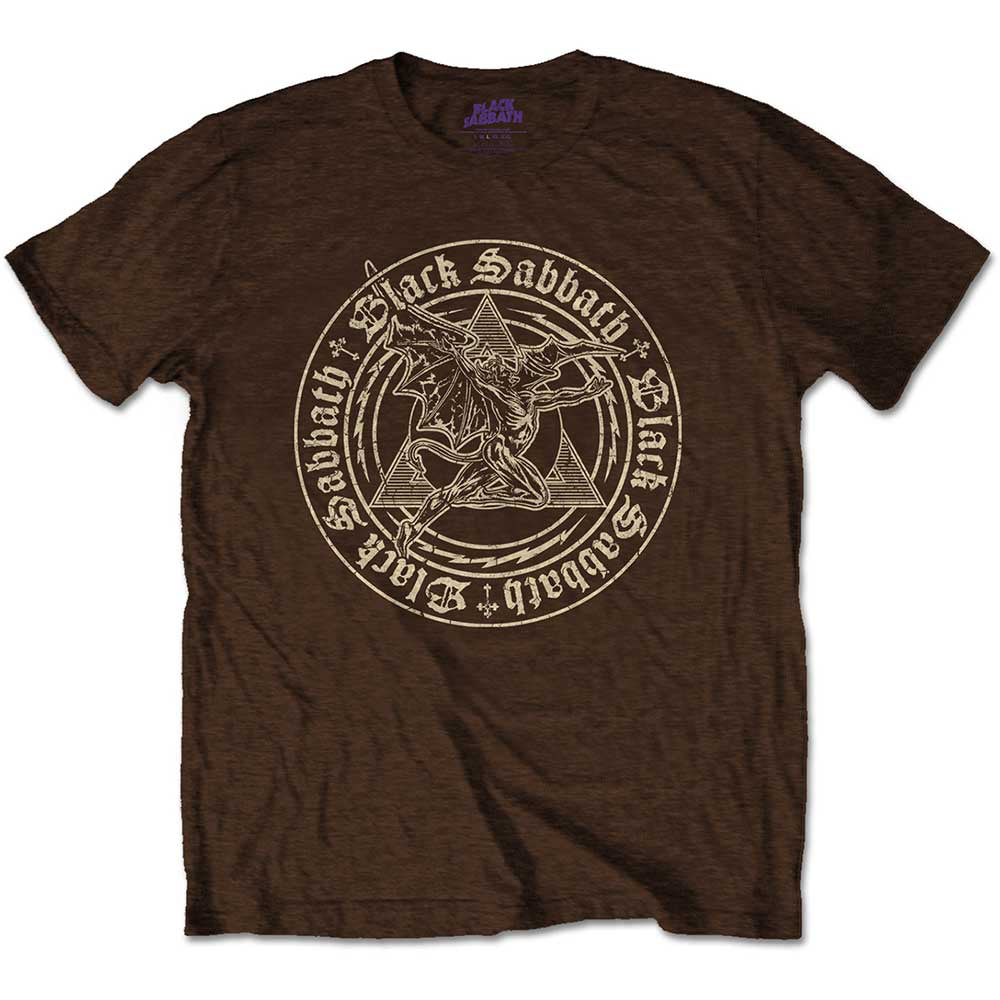 Black Sabbath - Henry Pyramid Emblem - Chocolate Brown t-shirt