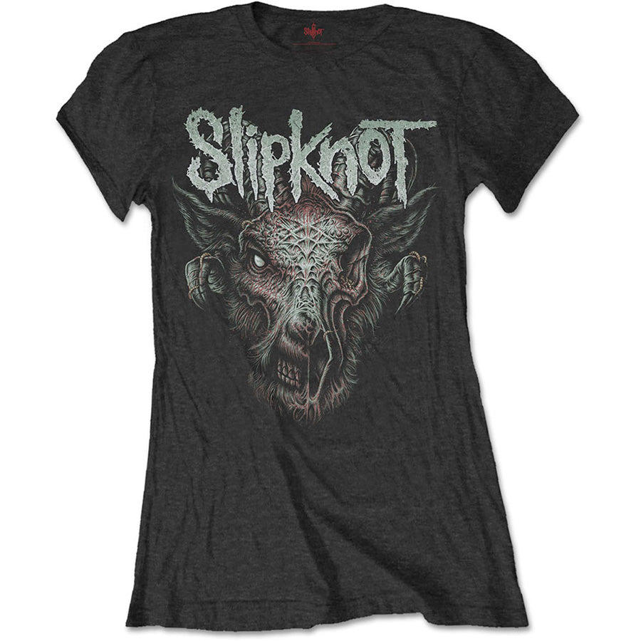Slipknot - Infected Goat with Backprint - Girl's Junior Black T-shirt