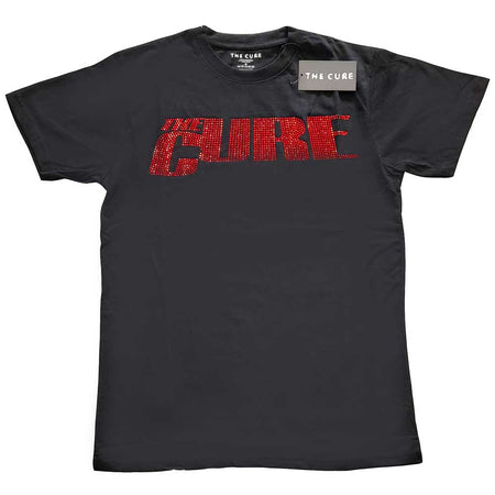 The Cure -Logo-Diamante - Black T-shirt