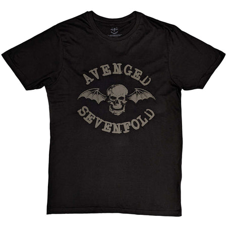Avenged Sevenfold - Classic Deathbat Hi Build Logo -  Black t-shirt